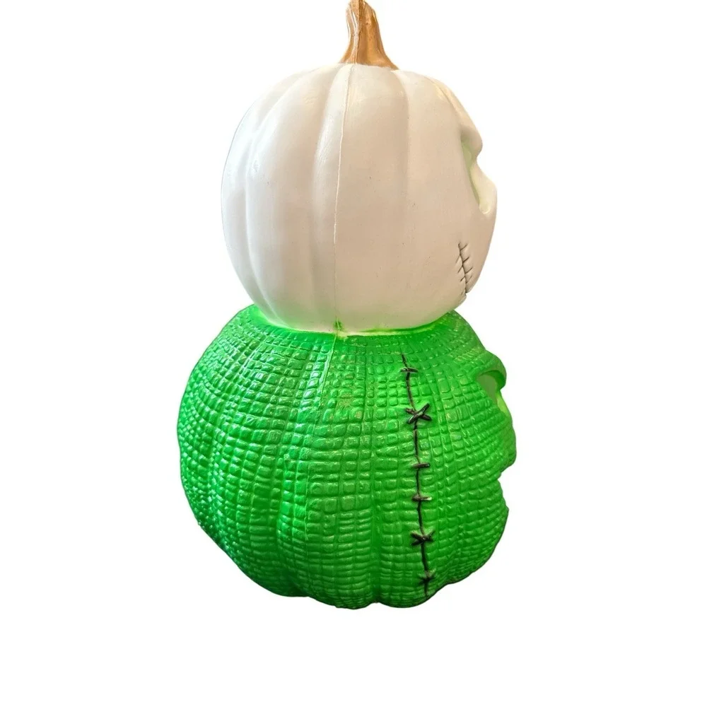 Nightmare Before Christmas Light Up Blow Mold Oogie Jack Pumpkin 11